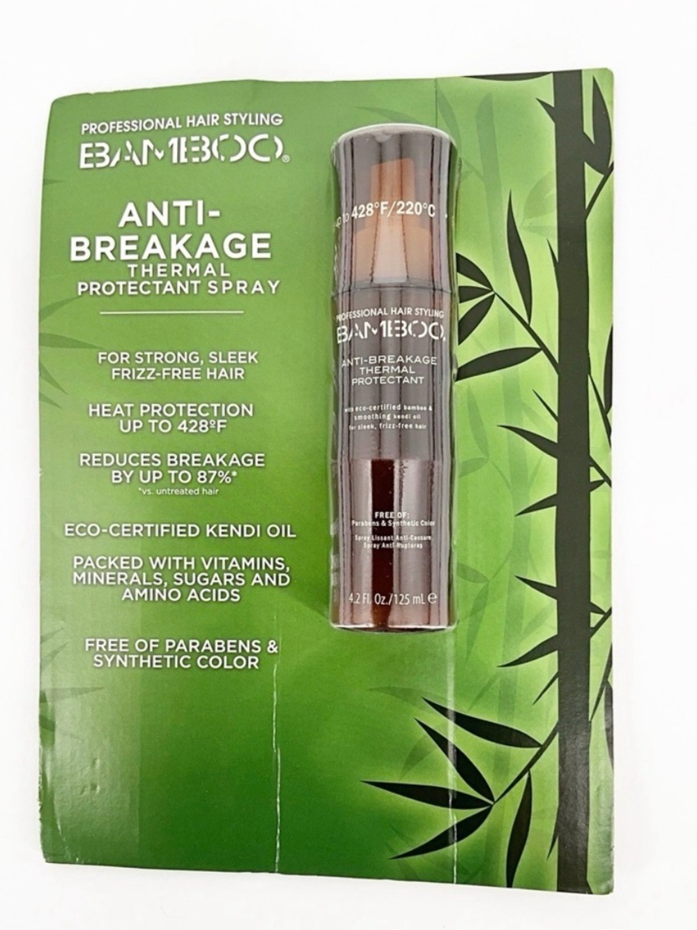 NEW BAMBOO Anti-Breakage Thermal Protectant Spray Heat Protection Frizz-Free